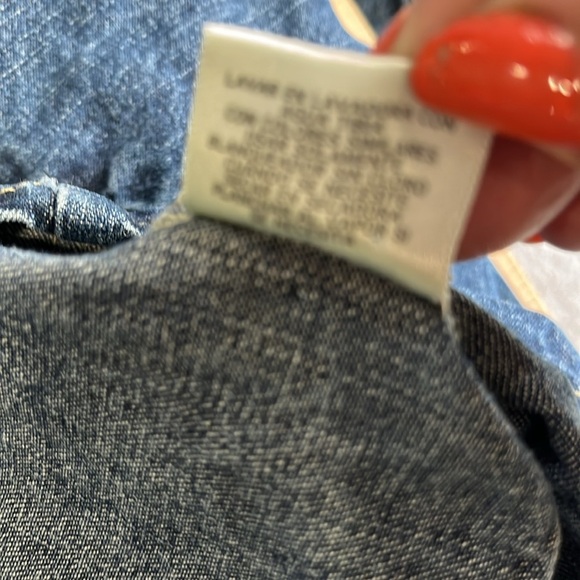 St Johns Bay Denim Blue Women's Jacket Petite 100% cotton - Picture 9 of 9